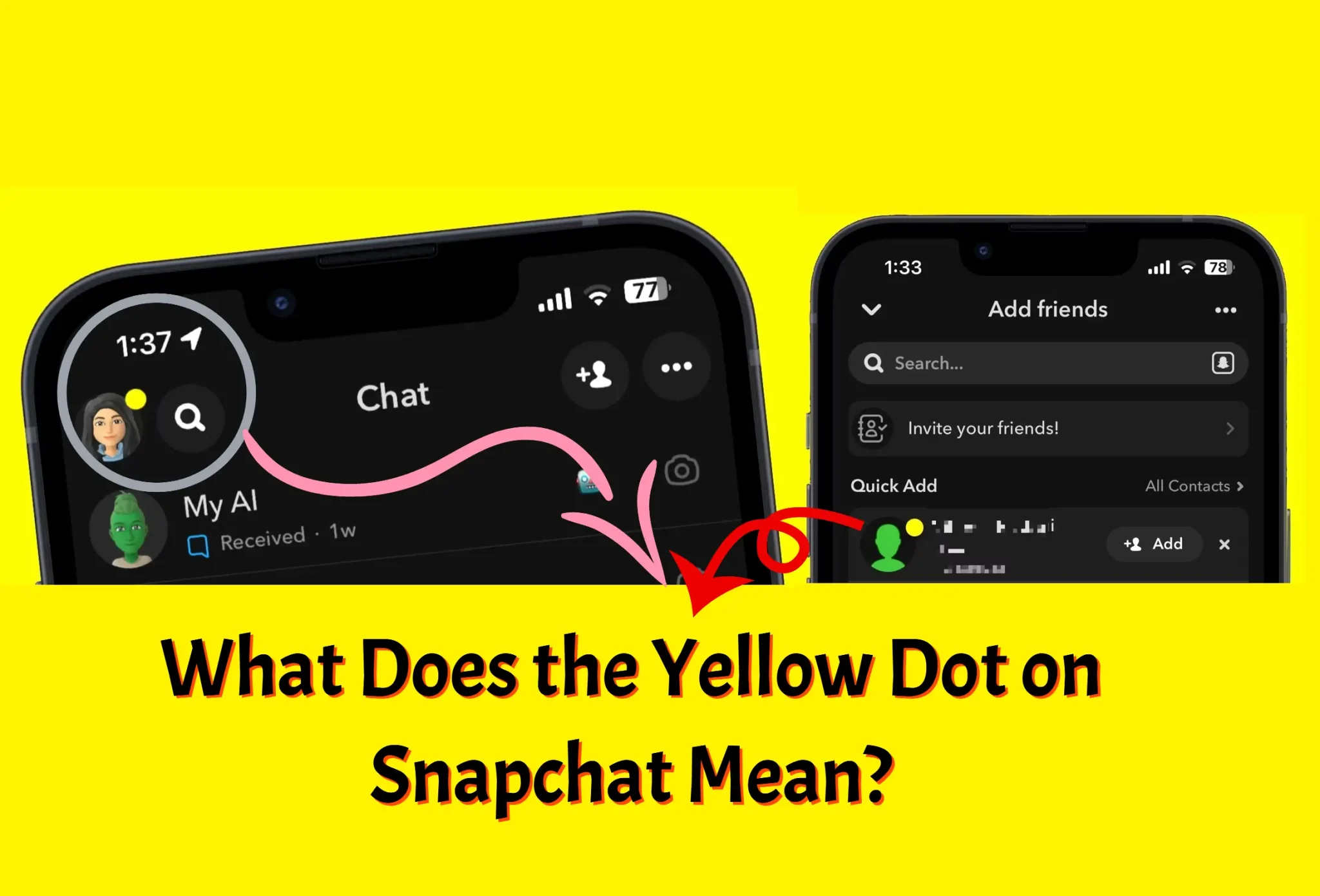 What Does the Yellow Dot on Snapchat Mean?