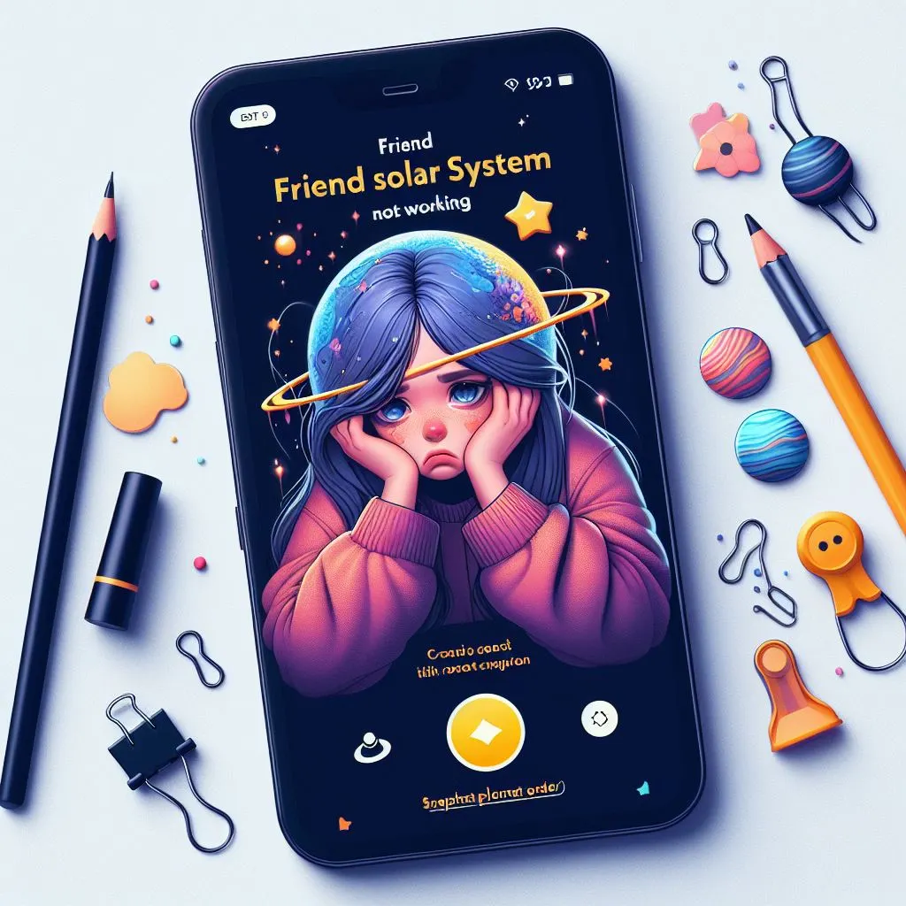 snapchat friend solar system not working