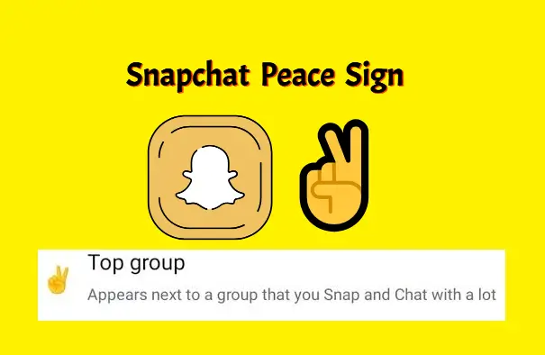 snapchat peace sign mean