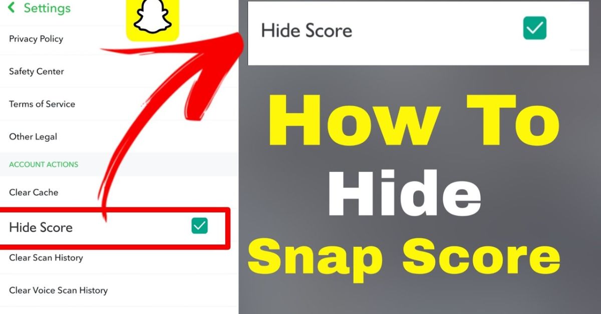 How To Hide Snap Score