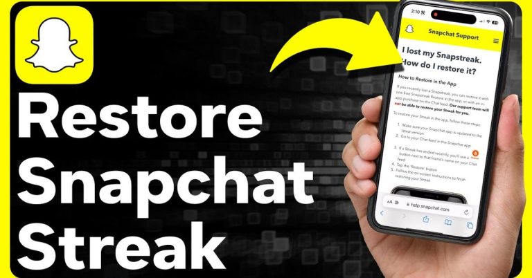 How To Restore Your Snapchat Streak
