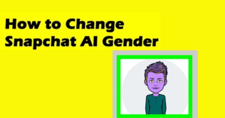 How To Change Snapchat Ai Gender