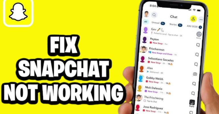 Fix Snapchat Not Working