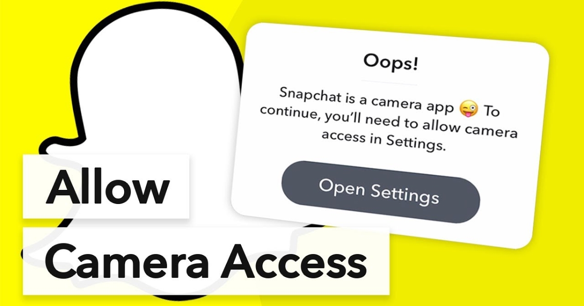 How to allow camera access on Snapchat