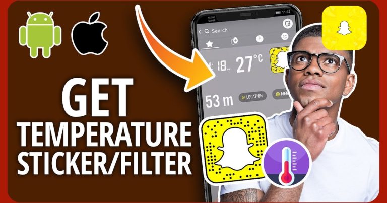 How to find the temperature sticker on Snapchat