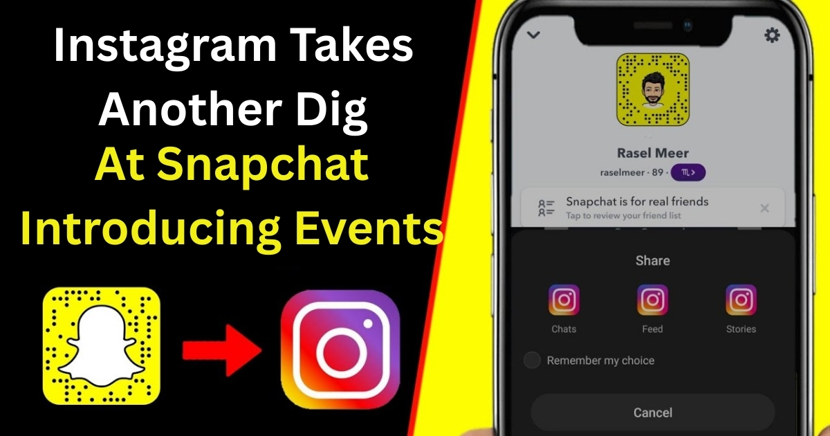 Instagram Takes Another Dig At Snapchat Introducing Events