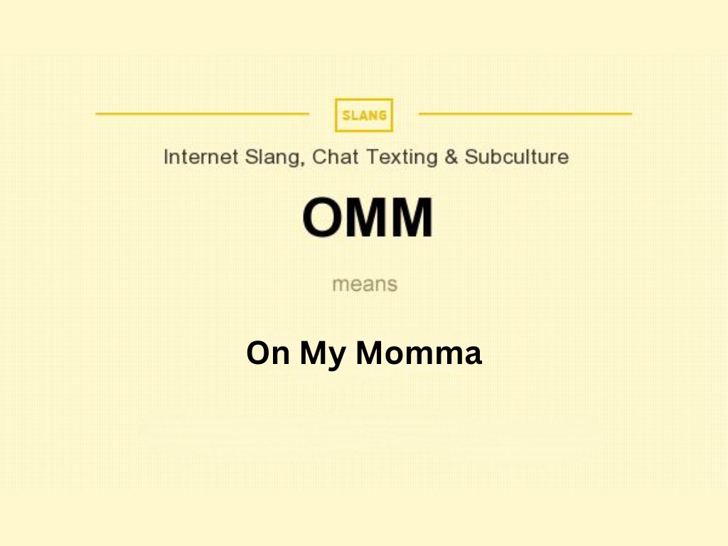 OMM Meaning text 