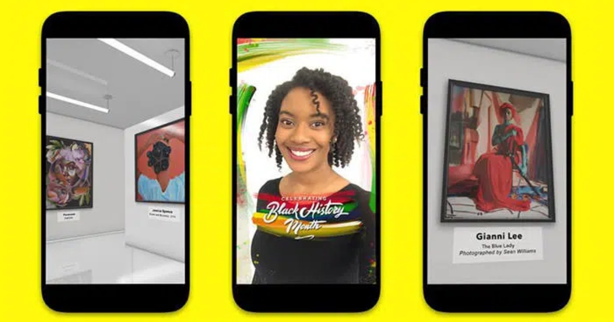 Snapchat Debuts Virtual Art Gallery to Celebrate Black History Month