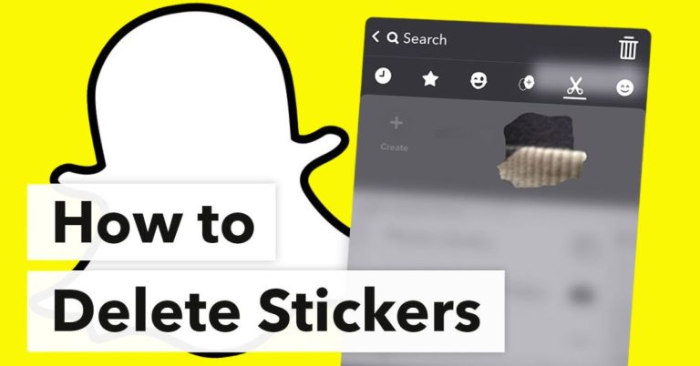 delete stickers on Snapchat