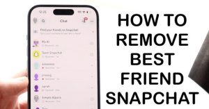 Remove someone from Snapchat friend list
