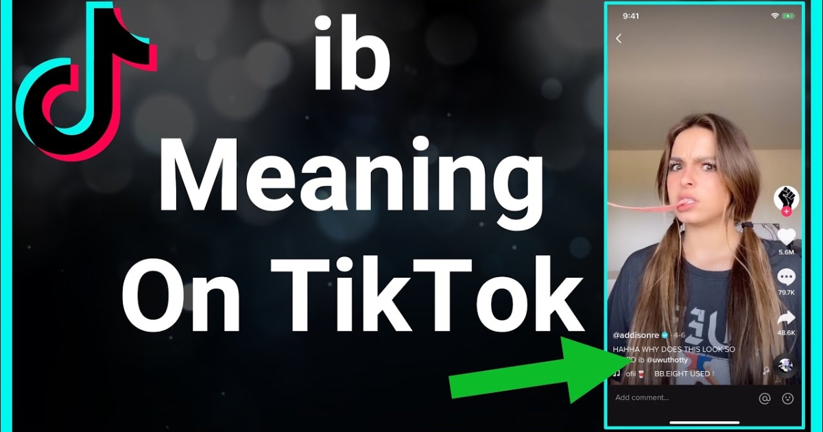 What does IB mean on TikTok